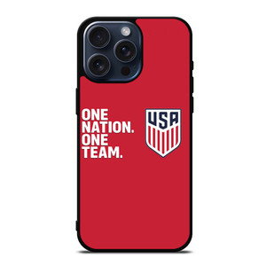 USA SOCCER ONE NATION ONE TEAM iPhone 15 Pro Max Case USA SOCCER ONE NATION ONE TEAM iPhone 15 Pro Max Case