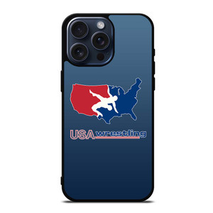 USA WRESTLING SYMBOL iPhone 15 Pro Max Case USA WRESTLING SYMBOL iPhone 15 Pro Max Case