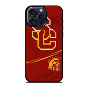 USC TROJANS RUSTY MARBLE iPhone 15 Pro Max Case