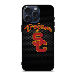 USC TROJANS RUSTY METAL LOGO iPhone 15 Pro Max Case USC TROJANS RUSTY METAL LOGO iPhone 15 Pro Max Case