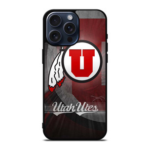 UTAH UTES FOOTBALL LOGO iPhone 15 Pro Max Case UTAH UTES FOOTBALL LOGO iPhone 15 Pro Max Case