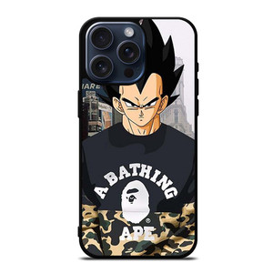 VEGETA CAMO BAPE SUPREME iPhone 15 Pro Max Case