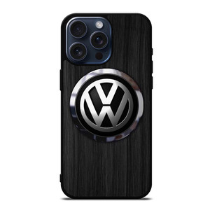 VW VOLKSWAGEN WOODEN EMBLEM iPhone 15 Pro Max Case VW VOLKSWAGEN WOODEN EMBLEM iPhone 15 Pro Max Case