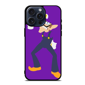 WALUIGI SUPER MARIO FLAT iPhone 15 Pro Max Case WALUIGI SUPER MARIO FLAT iPhone 15 Pro Max Case