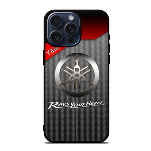 YAMAHA REVS YOUR HEART METAL LOGO iPhone 15 Pro Max Case YAMAHA REVS YOUR HEART METAL LOGO iPhone 15 Pro Max Case