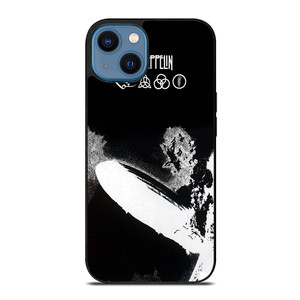 LED ZEPPELIN BLACK WHITE LOGO iPhone 14 Case