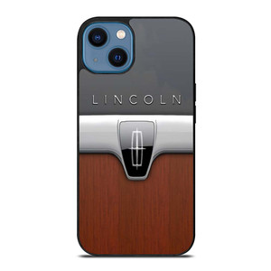 LINCOLN MOTOR WOODEN CHROME LOGO iPhone 14 Case