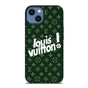 LOUIS VUITTON GREEN LOGO iPhone 14 Case