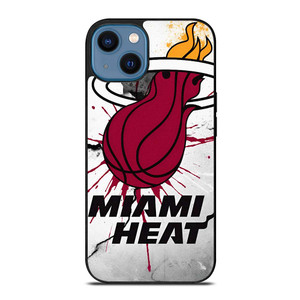 MIAMI HEAT CRACKED LOGO iPhone 14 Case MIAMI HEAT CRACKED LOGO iPhone 14 Case