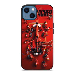 MICHAEL SCHUMACHER PIT STOP iPhone 14 Case MICHAEL SCHUMACHER PIT STOP iPhone 14 Case