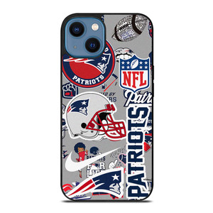 NEW ENGLAND PATRIOTS NFL STICKER BOMB iPhone 14 Case NEW ENGLAND PATRIOTS NFL STICKER BOMB iPhone 14 Case