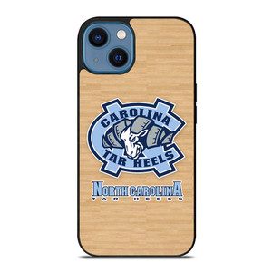 NORTH CAROLINA TAR HEELS WOODEN LOGO iPhone 14 Case