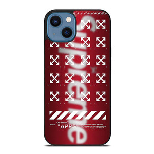 OFF WHITE X SUPREME LOGO BLUR iPhone 14 Case OFF WHITE X SUPREME LOGO BLUR iPhone 14 Case
