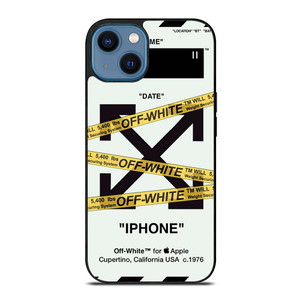 OFF WHITE YELLOW STRIPES iPhone 14 Case