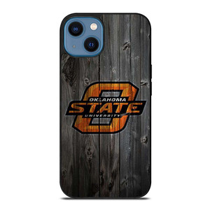 OKLAHOMA STATE UNIVERSITY WOODEN LOGO iPhone 14 Case