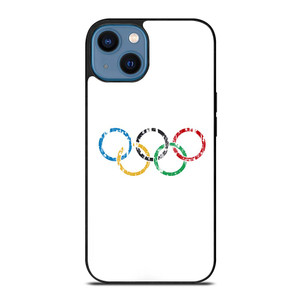 OLYMPIC RINGS LOGO BRUSHED iPhone 14 Case OLYMPIC RINGS LOGO BRUSHED iPhone 14 Case
