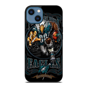 PHILADELPHIA EAGLES WALL iPhone 14 Case PHILADELPHIA EAGLES WALL iPhone 14 Case