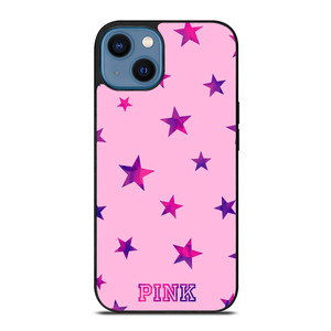 PINK VICTORIA SECRET STARS iPhone 14 Case PINK VICTORIA SECRET STARS iPhone 14 Case