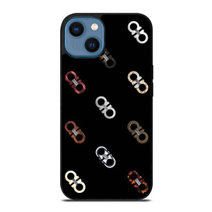 SALVATORE FERRAGAMO LOGO PATTERN iPhone 14 Case