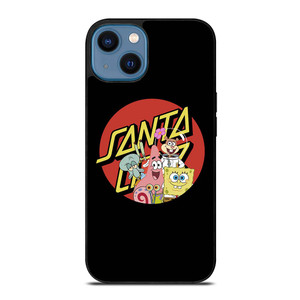 SANTA CRUZ SKATEBOARD X SPONGEBOB iPhone 14 Case SANTA CRUZ SKATEBOARD X SPONGEBOB iPhone 14 Case