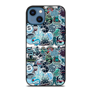 SEATTLE KRAKEN OCTOPUS COLLAGE iPhone 14 Case SEATTLE KRAKEN OCTOPUS COLLAGE iPhone 14 Case