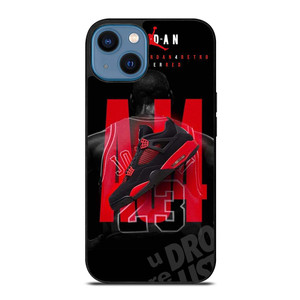 SHOES THUNDER RED JORDAN iPhone 14 Case SHOES THUNDER RED JORDAN iPhone 14 Case