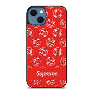 SUPREME FUCK EM PATTERN iPhone 14 Case SUPREME FUCK EM PATTERN iPhone 14 Case