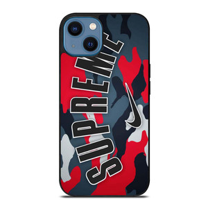 SUPREME X NIKE RED CAMO iPhone 14 Case SUPREME X NIKE RED CAMO iPhone 14 Case