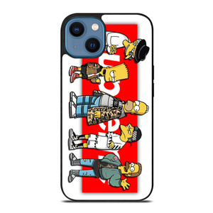 THE SIMPSONS SUPREME HYPEBEAST iPhone 14 Case THE SIMPSONS SUPREME HYPEBEAST iPhone 14 Case