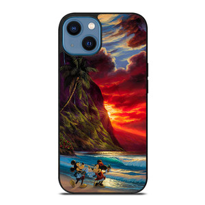TROPICAL BEAUTIFUL MICKEY MINNIE iPhone 14 Case TROPICAL BEAUTIFUL MICKEY MINNIE iPhone 14 Case