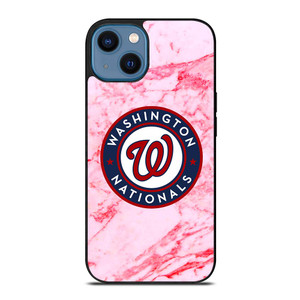WASHINGTON NATIONALS PINK MARBLE iPhone 14 Case WASHINGTON NATIONALS PINK MARBLE iPhone 14 Case