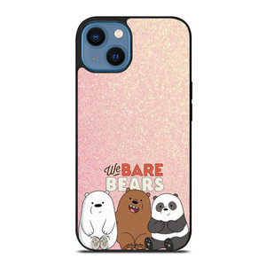 WE BARE BEARS PINK GILTTER iPhone 14 Case WE BARE BEARS PINK GILTTER iPhone 14 Case