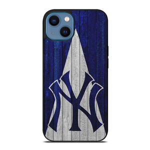 WOODEN LOGO NEW YORK YANKEES iPhone 14 Case WOODEN LOGO NEW YORK YANKEES iPhone 14 Case