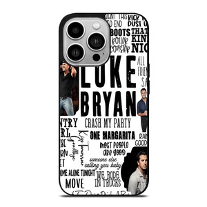 LUKE BRYAN QUOATE COLLAGE iPhone 14 Pro Case LUKE BRYAN QUOATE COLLAGE iPhone 14 Pro Case