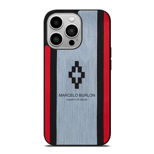 MARCELO BURLON STRIPE LOGO iPhone 14 Pro Case
