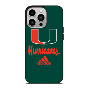 MIAMI HURRICANES GREEN LOGO iPhone 14 Pro Case