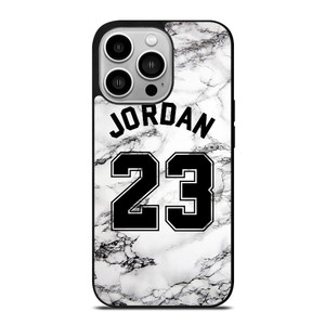MICHAEL JORDAN 23 WHITE MARBLE iPhone 14 Pro Case