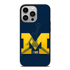 MICHIGAN WOLVERINES AIR JORDAN iPhone 14 Pro Case MICHIGAN WOLVERINES AIR JORDAN iPhone 14 Pro Case