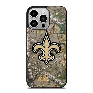 NEW ORLEANS SAINTS CAMO LOGO iPhone 14 Pro Case NEW ORLEANS SAINTS CAMO LOGO iPhone 14 Pro Case