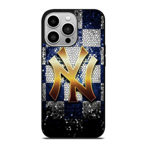 NEW YORK YANKEES GLASS ART iPhone 14 Pro Case NEW YORK YANKEES GLASS ART iPhone 14 Pro Case