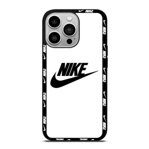 NIKE SWOOSH ROUND WHITE iPhone 14 Pro Case