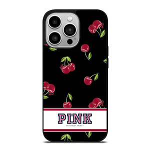 PINK VICTORIA'S SECRET CHERRY iPhone 14 Pro Case