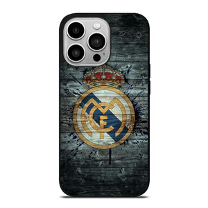 REAL MADRID WOODEN LOGO iPhone 14 Pro Case REAL MADRID WOODEN LOGO iPhone 14 Pro Case