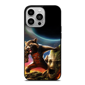 ROCKET RACCOON GROOT AVENGER iPhone 14 Pro Case ROCKET RACCOON GROOT AVENGER iPhone 14 Pro Case