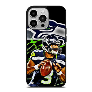 RUSSELL WILSON SEATTLE SEAHAWKS ART iPhone 14 Pro Case RUSSELL WILSON SEATTLE SEAHAWKS ART iPhone 14 Pro Case