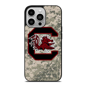 SOUTH CAROLINA GAMECOCKS CAMO LOGO iPhone 14 Pro Case