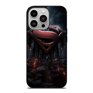 SUPERMAN DARK LOGO ICON iPhone 14 Pro Case SUPERMAN DARK LOGO ICON iPhone 14 Pro Case