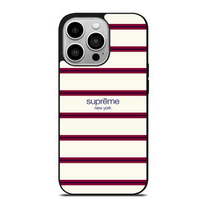 SUPREME NEW YORK RED STRIPE iPhone 14 Pro Case SUPREME NEW YORK RED STRIPE iPhone 14 Pro Case