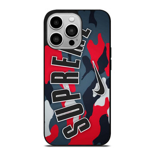 SUPREME X NIKE RED CAMO iPhone 14 Pro Case SUPREME X NIKE RED CAMO iPhone 14 Pro Case