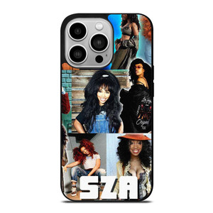 SZA FEMALE SINGER COLLAGE iPhone 14 Pro Case SZA FEMALE SINGER COLLAGE iPhone 14 Pro Case